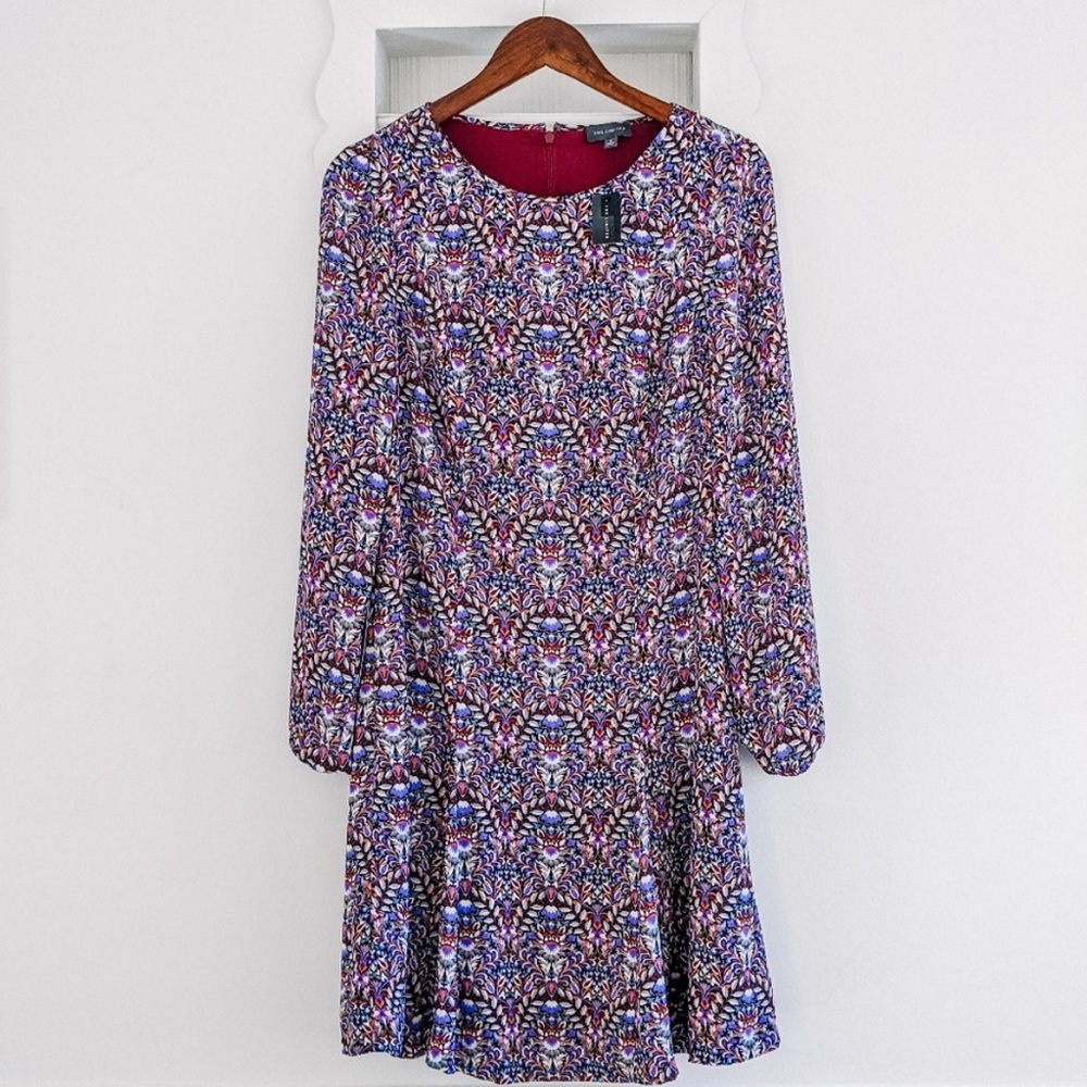 EUC The Limited Long Sleeve Patterned Dress